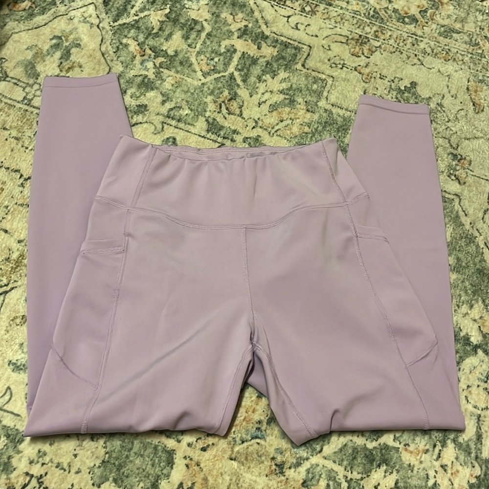 Purple leggings